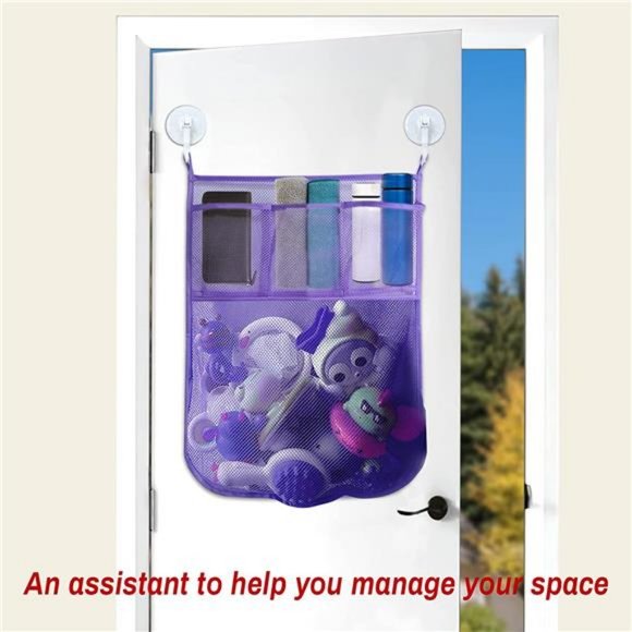 2PACK Bath Toy Storage for Kids & Toddlers, Bath Organizer with Multi-Pockets - Picture 11 of 14